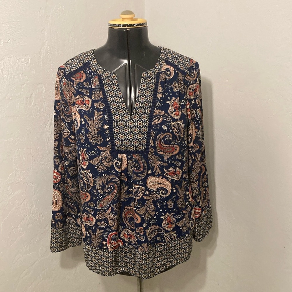 DR2 Navy Floral Tunic